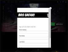 Tablet Screenshot of brosafari.com